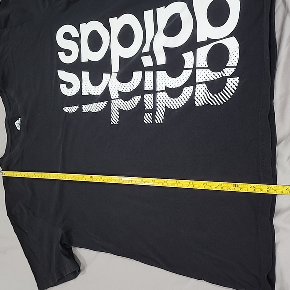 Boy Adidas black shirt XL 18-20 - Picture 3 of 9